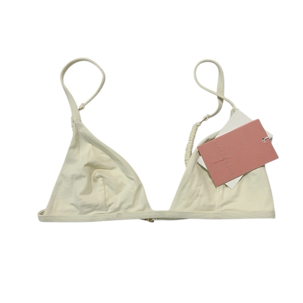 La Reveche Ivory Bikini Top S